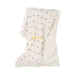 QX2D Mantas bebé Doble Capa con Respaldo Puntos, Manta receptora, Ropa Cama, Regalo