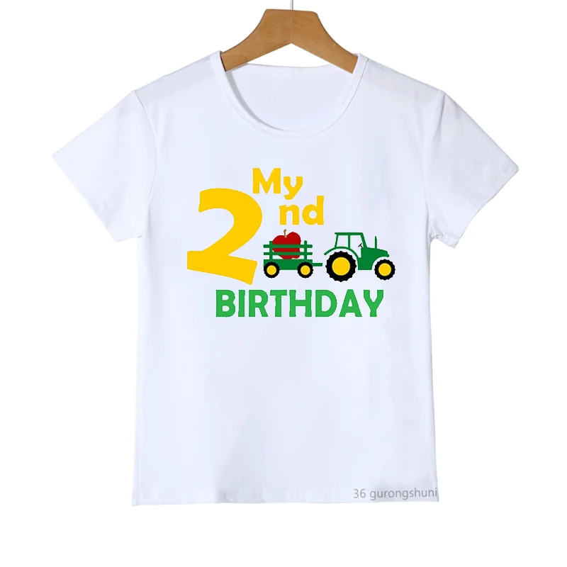 Camiseta cumpleaños tractor para niño (números 2-6) - imagen 2