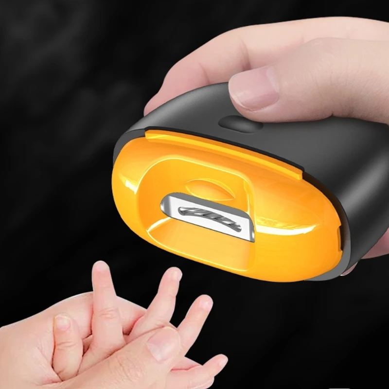 Cortauñas eléctrico automático XXFE para bebé, cortauñas eléctrico recargable de 2 velocidades con almacenamiento de restos de uñas - imagen 2