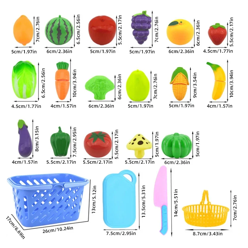 Juego de cocina infantil para cortar frutas y verduras - imagen 4