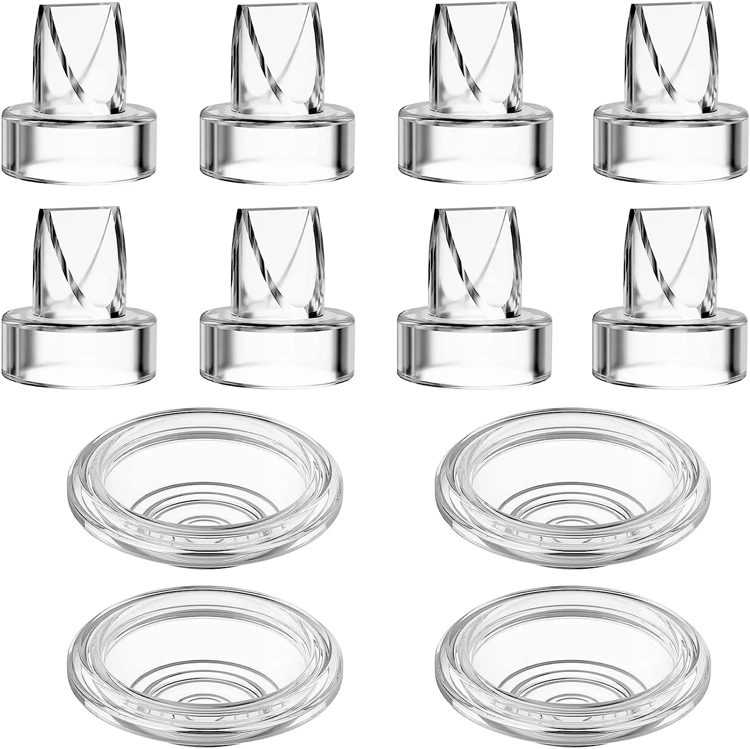 Válvula de pico de pato de silicona y diafragma, piezas de extractor de leche, protección, tetina de alimentación de bebé, accesorios para extractor de leche Manual/eléctrico