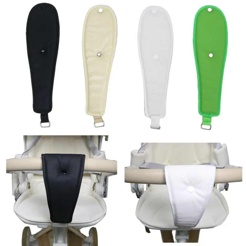 Correa de entrepierna Universal para cochecito de bebé, cinturón de seguridad de cuero PU, arnés de refuerzo para cochecito de niños, accesorios para cochecito
