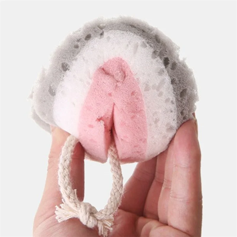 Esponja de baño infantil con masaje exfoliante suave para niños