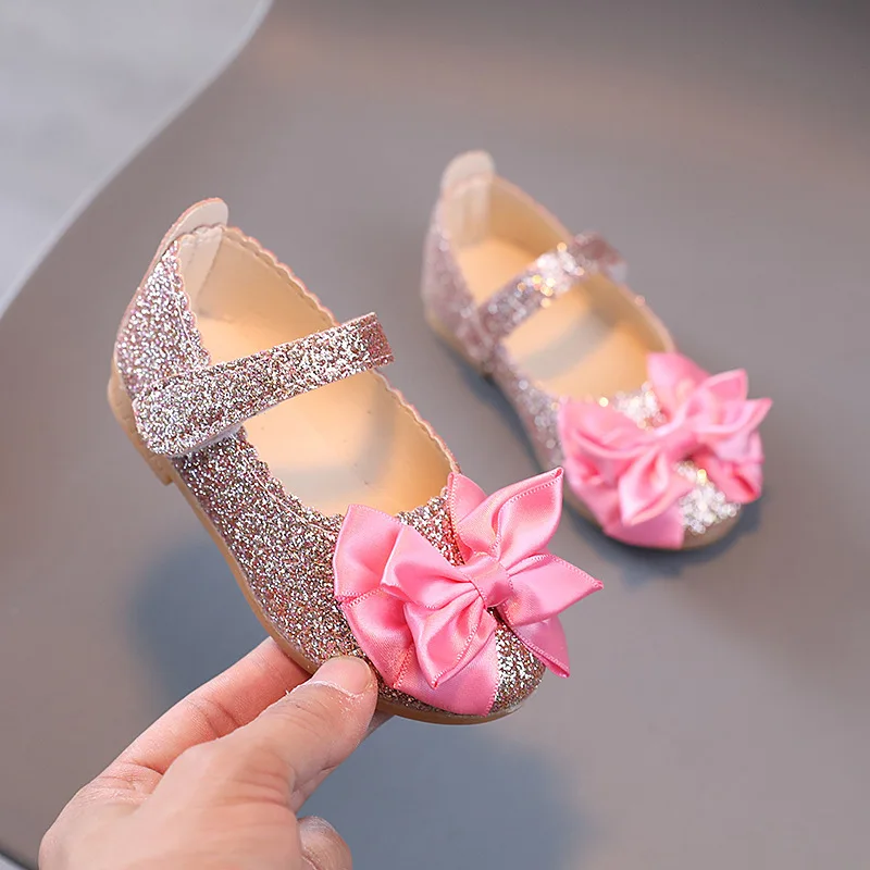 Zapatos antideslizantes con lazo para niña – Suela suave - imagen 3