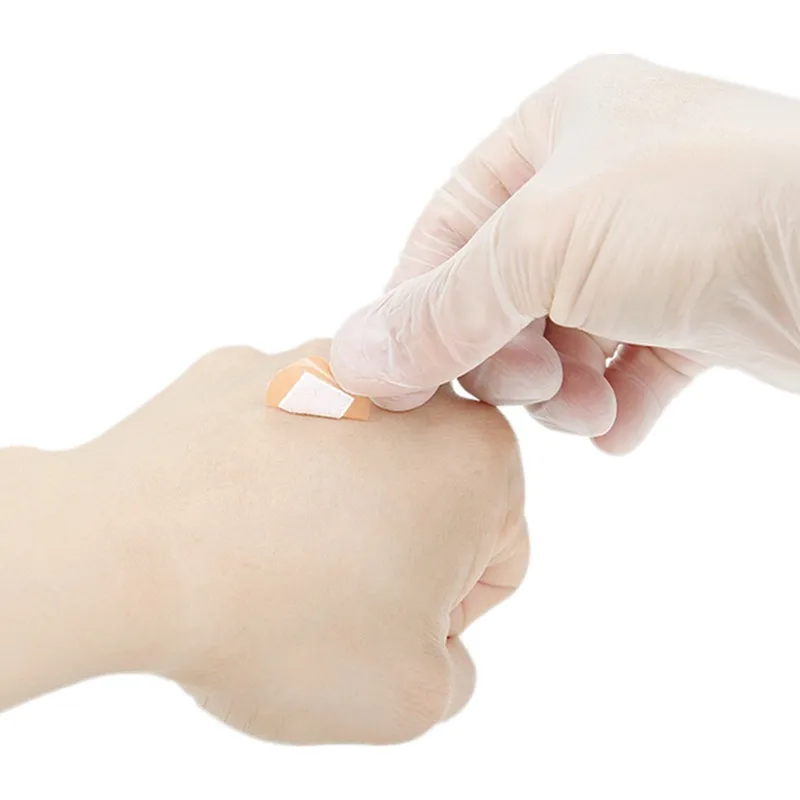 100 unids/set Mini tirita redonda Color de la piel vendaje para heridas parche de yeso transpirable impermeable cinta adhesiva vendajes - imagen 5