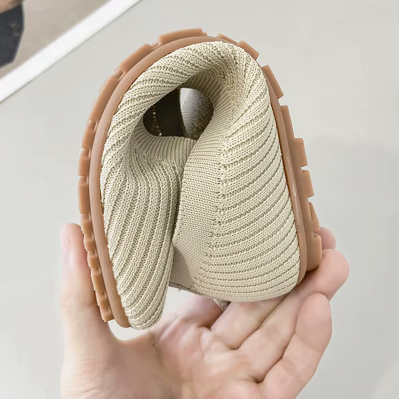 Mocasines planos transpirables de punta cuadrada para niños