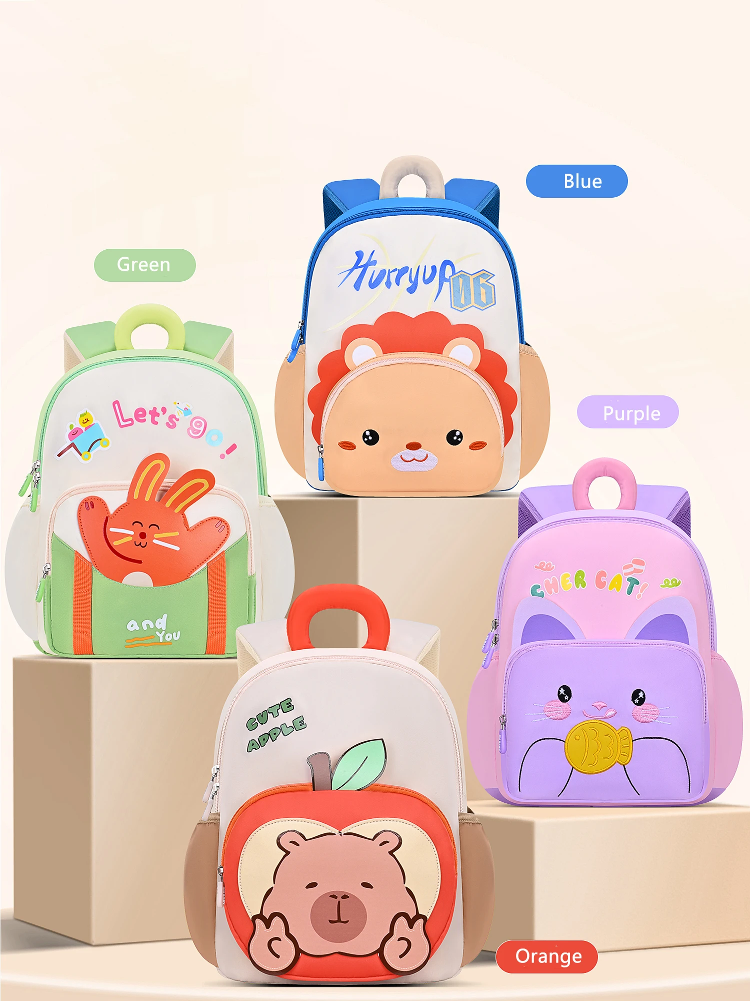 Mochila ZMBABY con diseño de animal para niños