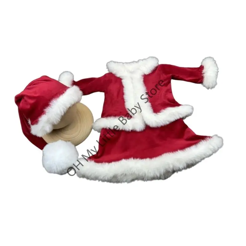 M76C Traje para fotografía vacaciones para recién nacidos, tema festivo, tela suave, diseño fácil vestir - imagen 4