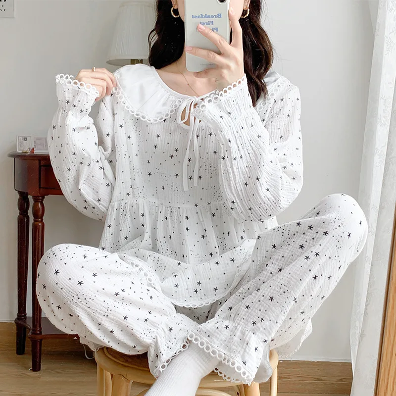 Pijama de algodón para maternidad y posparto – Cómodo y funcional - imagen 3
