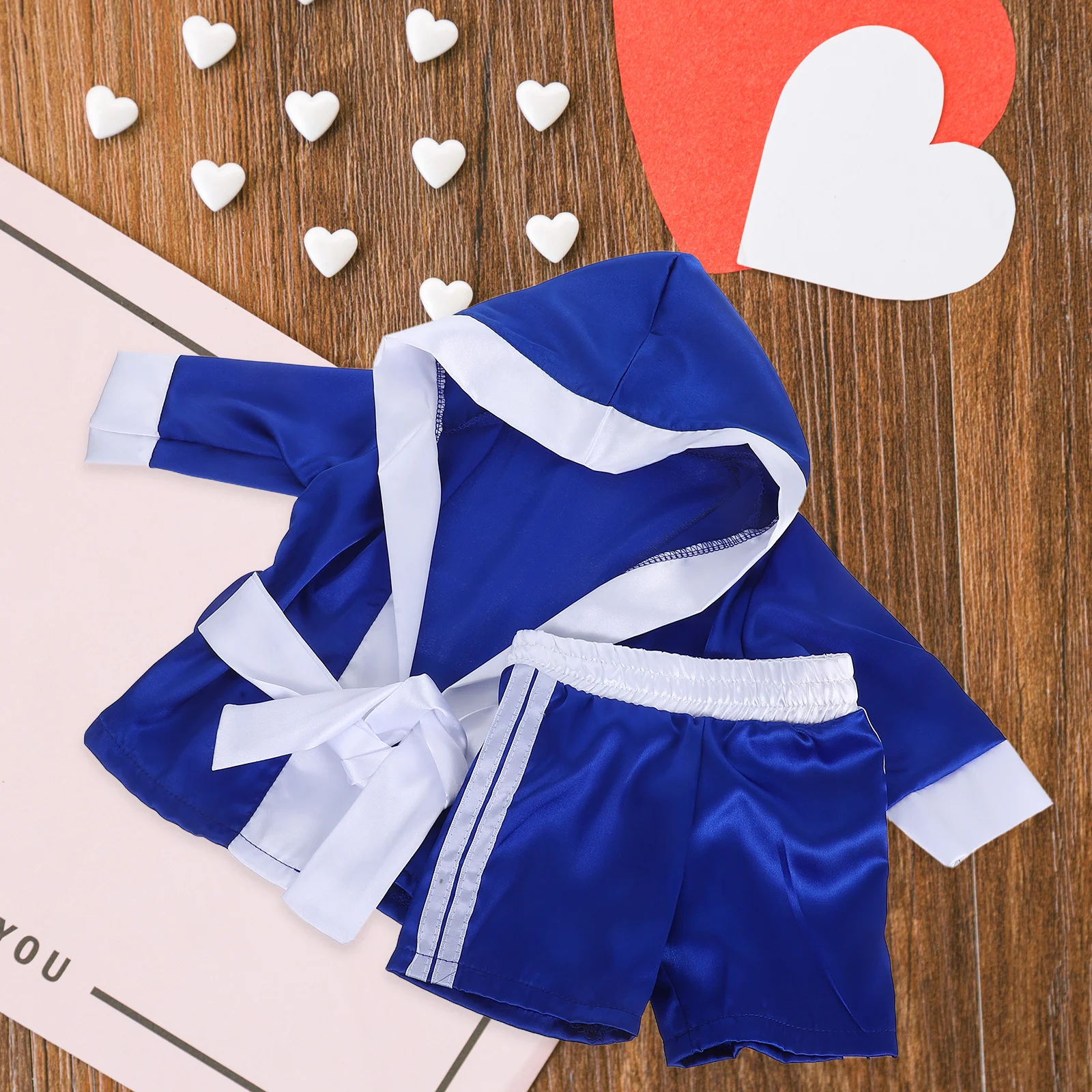 1 Juego de disfraz de boxeo para fotografía de bebé recién nacido, traje de pieza para sesión de fotos infantil, estudio, mes completo, ajustable, bonito - imagen 2