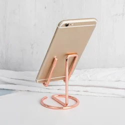 Soporte metálico escritorio para tablet y móvil – Base antideslizante