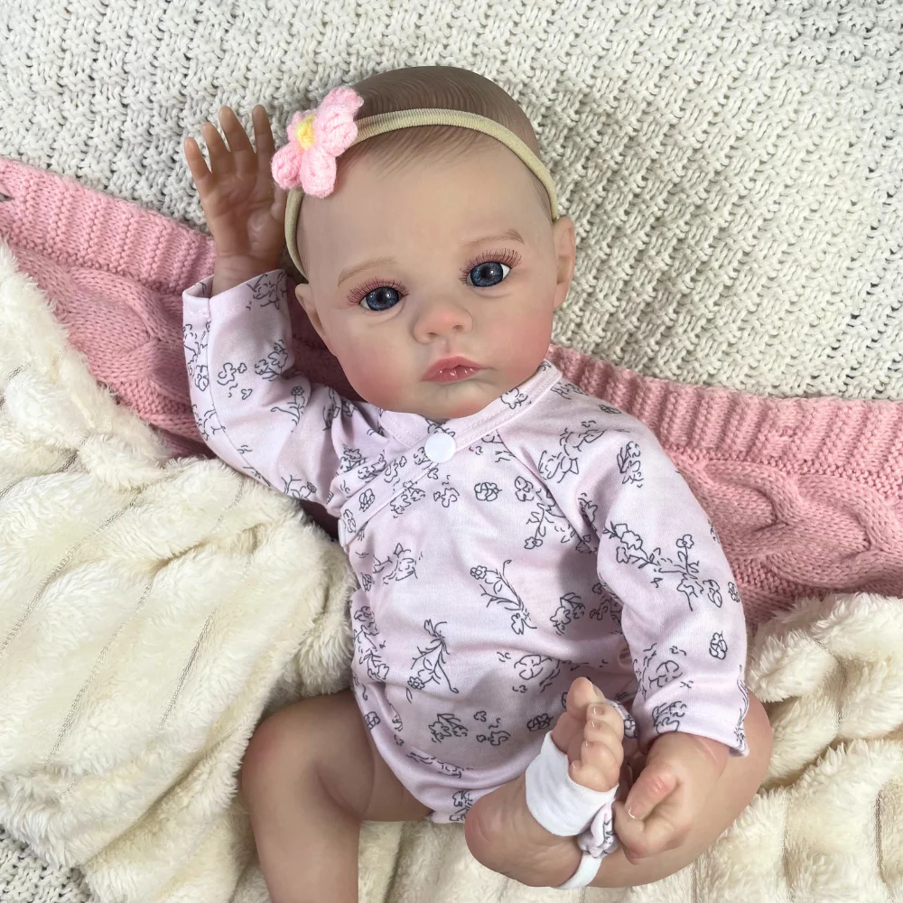 MRB Muñeca reborn realista de vinilo para niña recién nacida