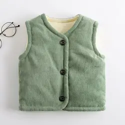 Chaleco de pana doble cara para niños y niñas – cálido y transpirable