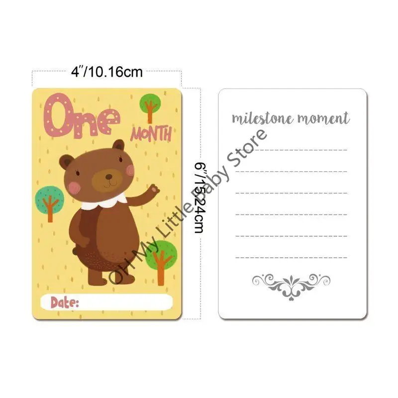 M76C Tarjetas mi primer año para edad del bebé, imágenes 0 a 12 meses, tarjetas fotográficas, recuerdos - imagen 4