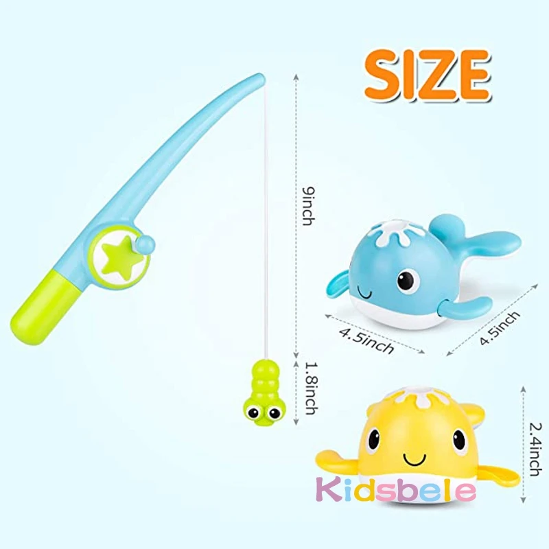 Juego de pesca magnético para bañera – Juguete de baño infantil - imagen 4