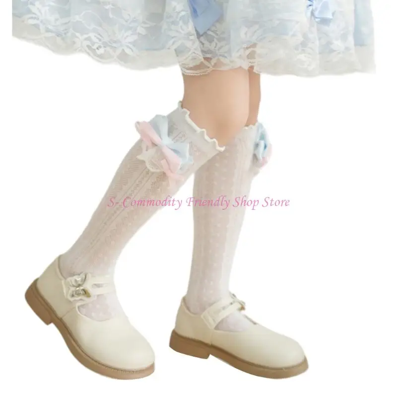 tubo largas 85ae niñas calcetines ternera suaves y cómodos calcetines acento para desgaste diario y fiestas - imagen 4