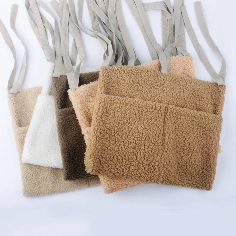 Organizador colgante de felpa para cuna – Bolsa infantil con bolsillos - imagen 5