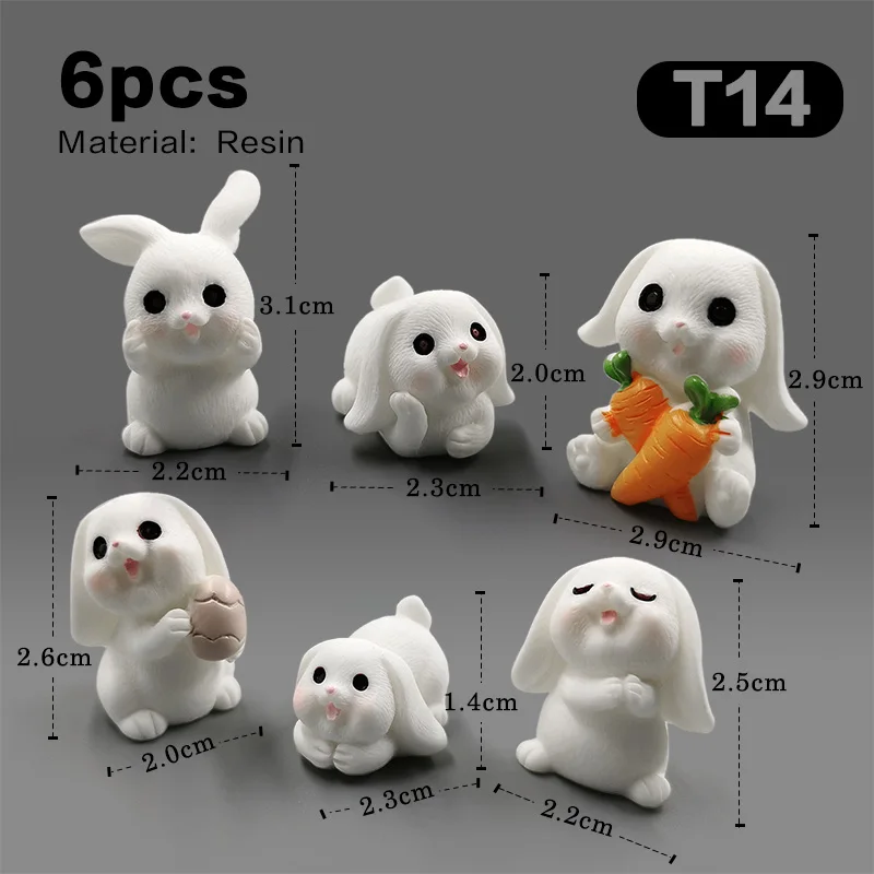 6pcs Rabbit-T14