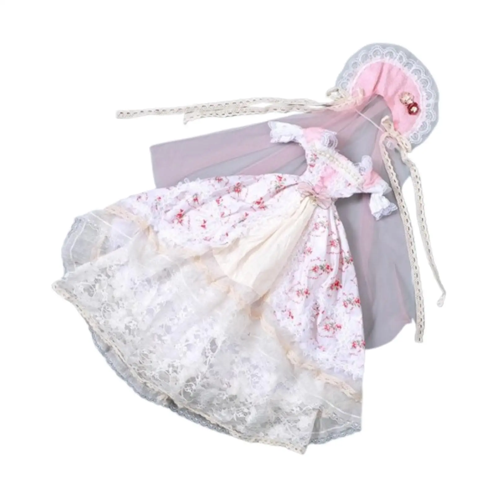 Disfraz de vestido de princesa para muñeca 1/3, disfraz educativo DIY para niños de 23,62 pulgadas - imagen 2