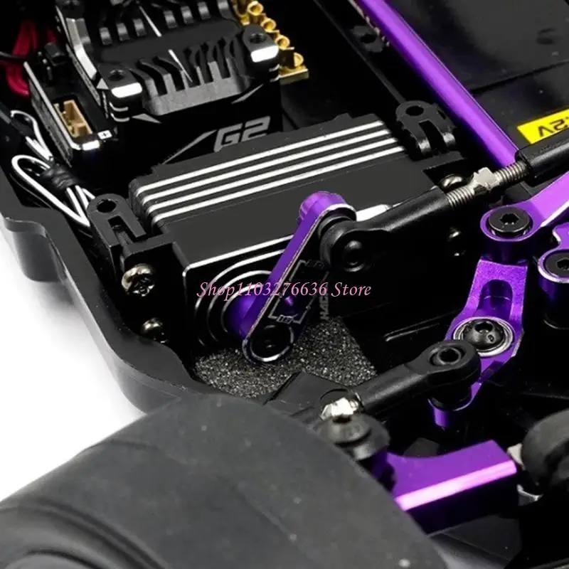 Brazo servo ajustable R6FD 15,5-20 mm para orugas control remoto, piezas mejora negras - imagen 5