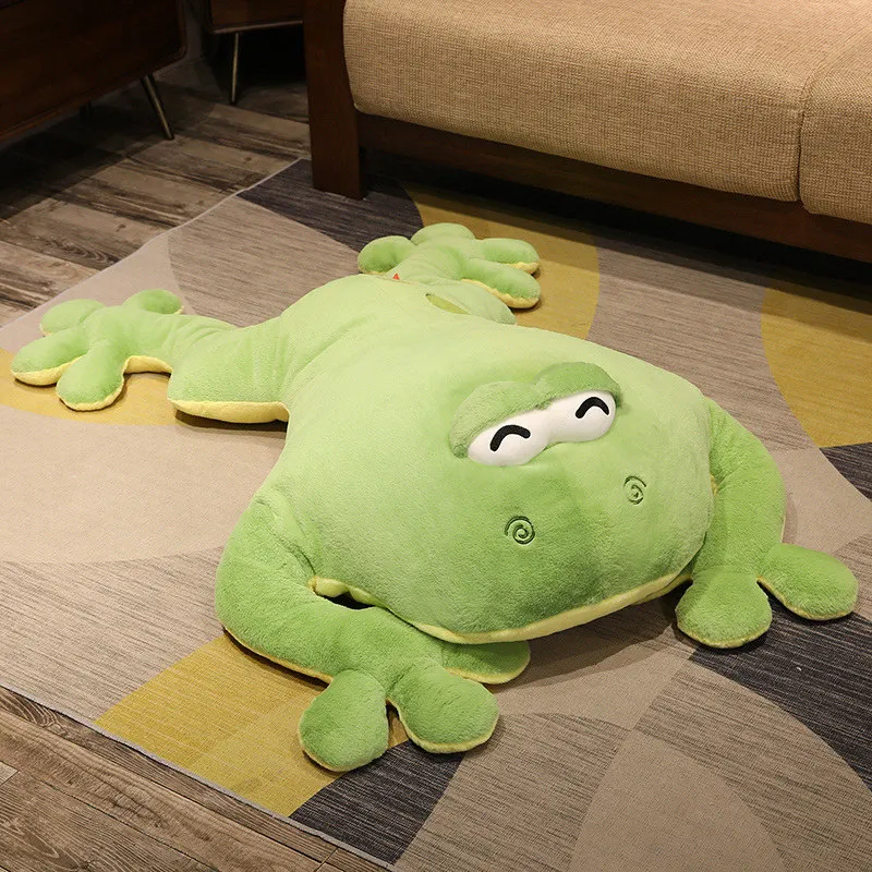 Peluche de rana verde suave – Regalo decorativo para el hogar - imagen 3