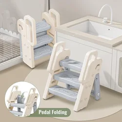 Taburete plegable antideslizante para niños baño entrenamiento