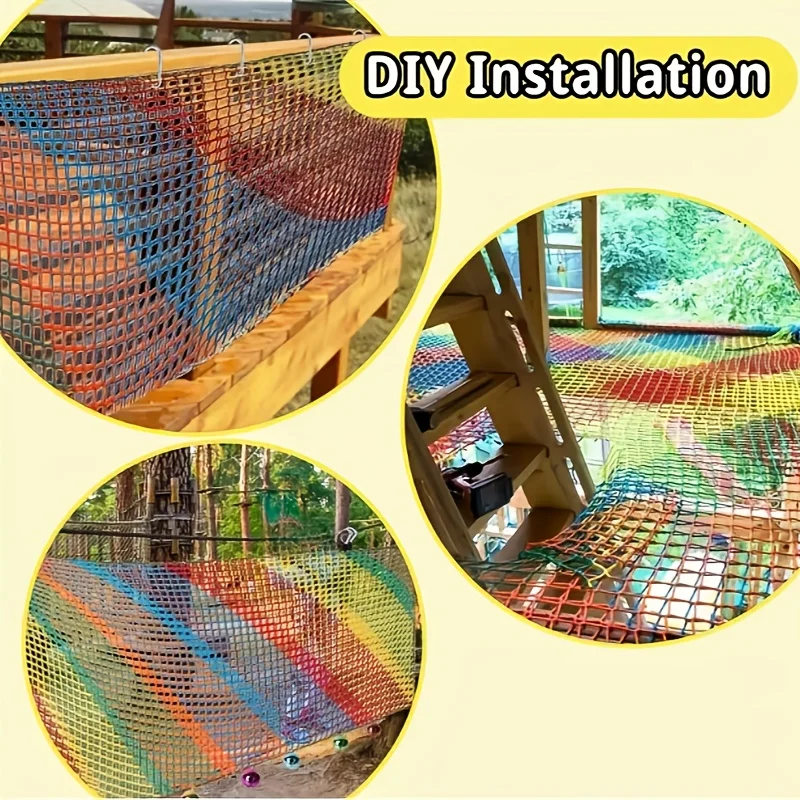 Red de escalada infantil para casa de árbol y patio - imagen 3