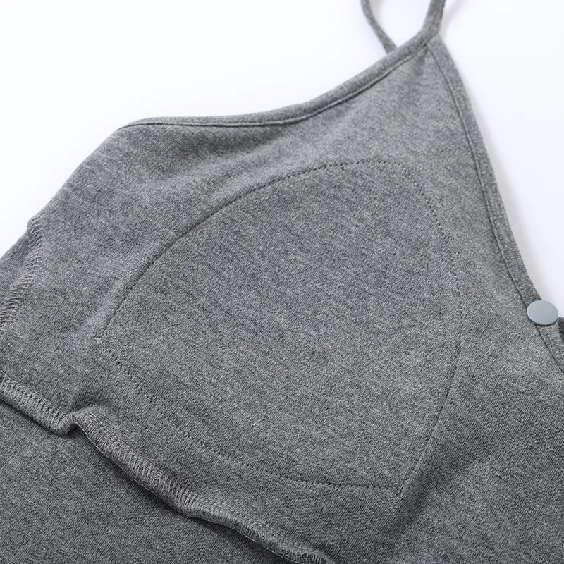 Ropa de lactancia para mujeres embarazadas, trajes de tres piezas, pantalones largos de manga larga, pijamas de lactancia, conjunto de ropa de maternidad de algodón para el hogar - imagen 4