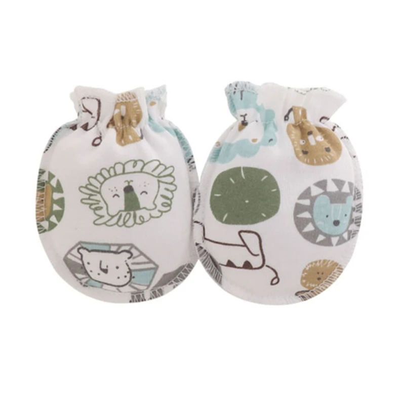 5Pairs  0-3Month Newborn Baby Anti-Scratch Gloves Infant Boy Girl Unisex Mittens Baby Accessories - imagen 3