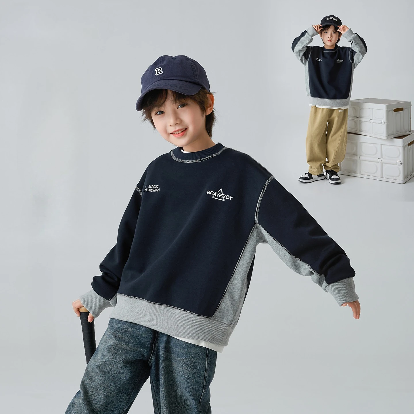 Camiseta térmica de algodón para niños – Manga larga suave - imagen 3