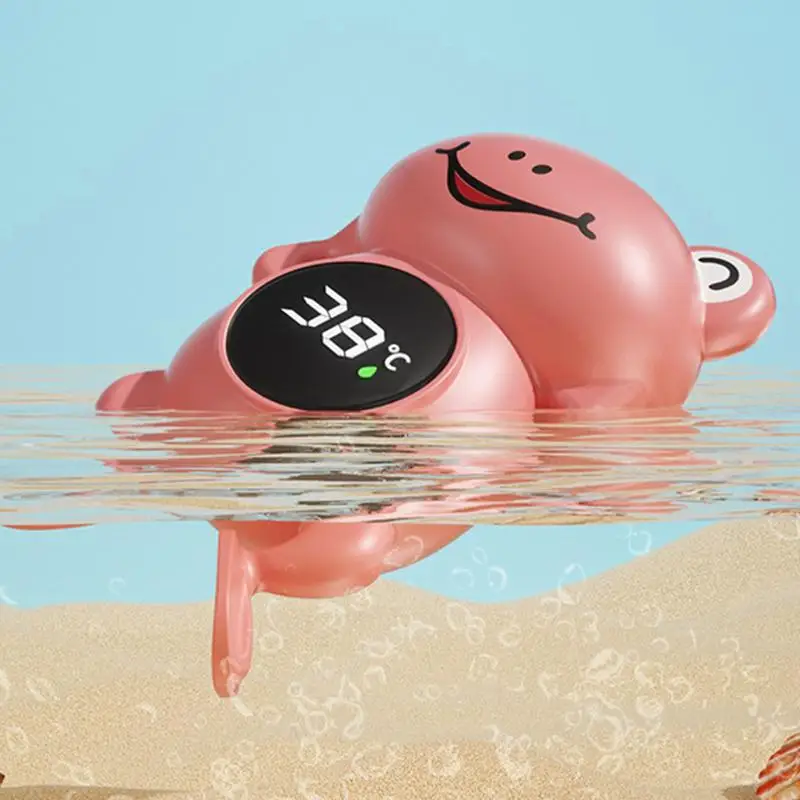 Termómetros de baño de seguridad para bebés, bonitos dibujos de rana, impermeables, para bañera de bebé, termómetros para bañera tipo C para la familia - imagen 3