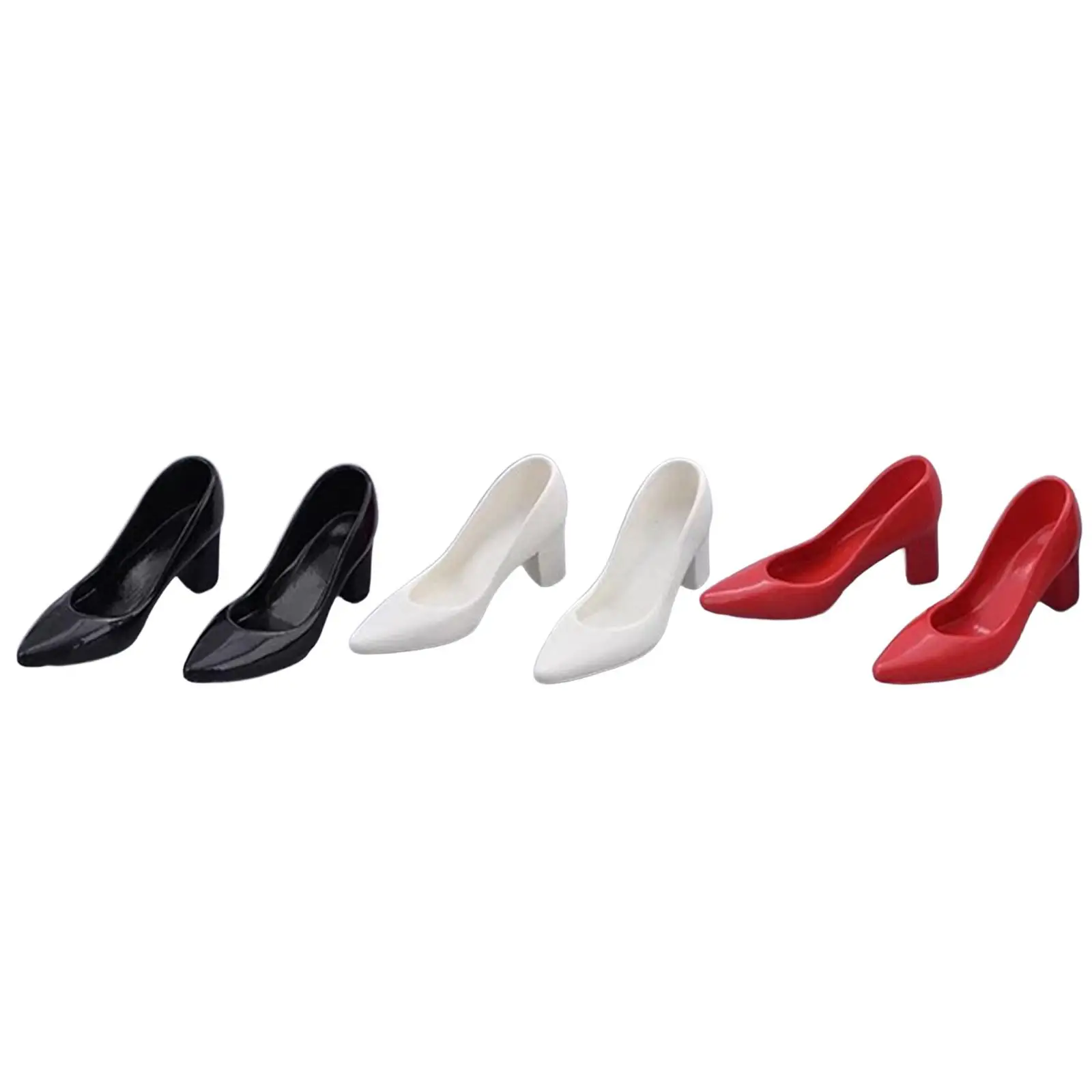 1/6 Scale BJD Doll Shoes BJD Doll Accessories Costume Cosplay Stylish Decoration Mini High Heeled Shoes for 12 inch Figure Body
