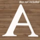 only Letter A No Box