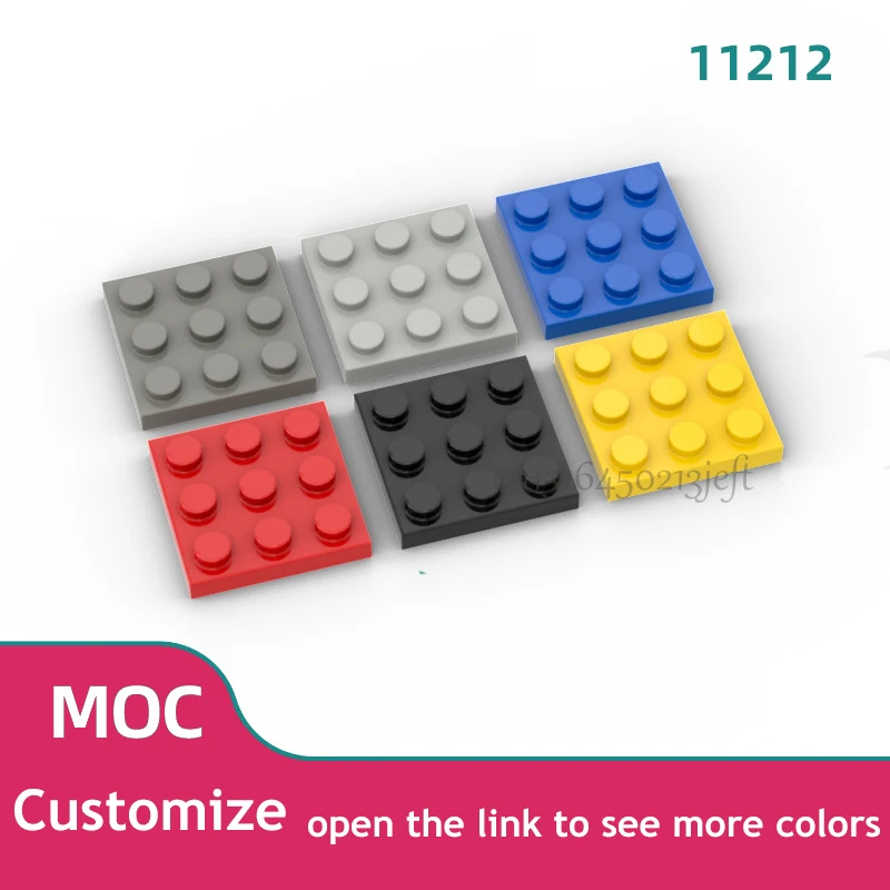 80 Uds 11212 placa 3x3 piezas de ladrillo compatibles con MOC accesorios de bloques de construcción ensamblar partículas de cambio reemplazables juguete para niños DIY