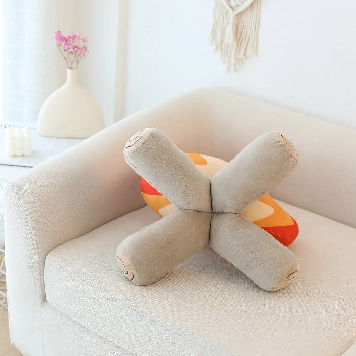 Hoguera de peluche suave para niños – Muñeco de fuego decorativo - imagen 2