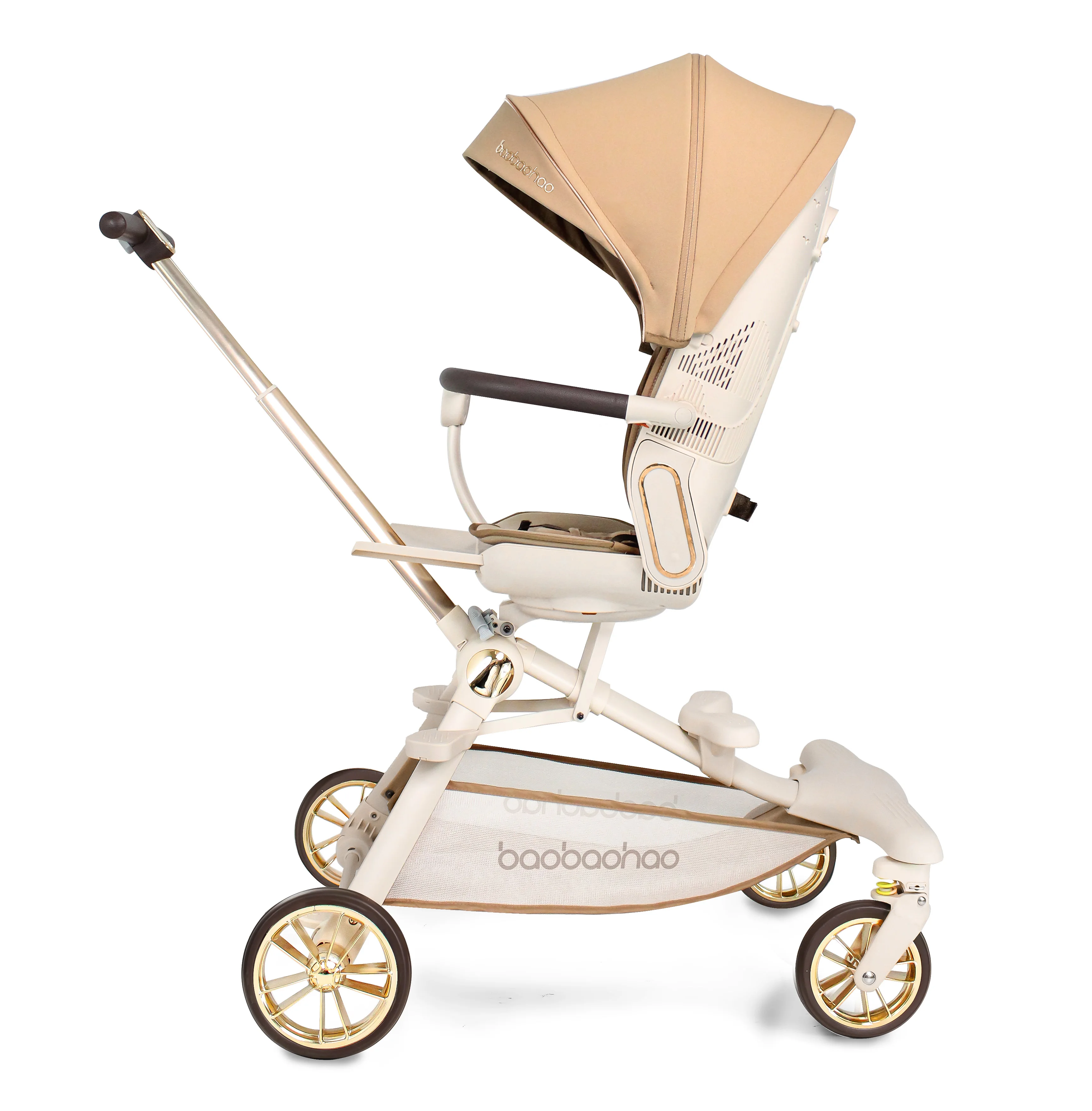 Cochecito de bebé de lujo, asiento de coche, cochecito de bebé doble ligero con asiento de coche, cochecito de operación bidireccional, ligero - imagen 2