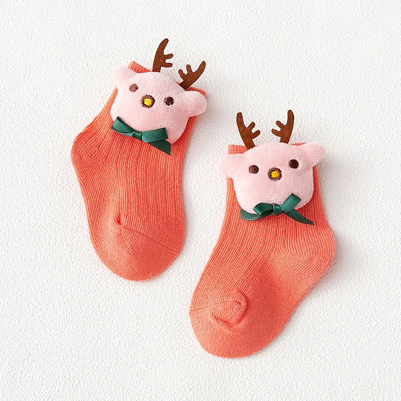 Calcetines coreanos Kawaii para niños y niñas, medias de tubo medio de dibujos animados, Color caramelo, recién nacidos - imagen 4