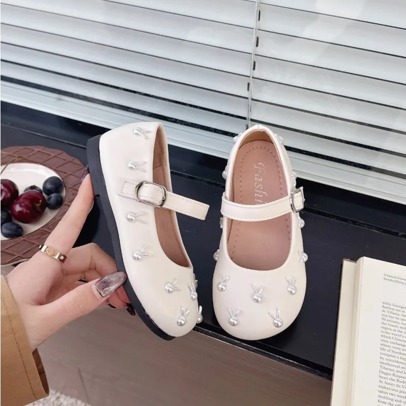 Zapato de cuero de princesa para niños, calzado plano para niños, edición coreana, antideslizante, versátil, Le FuShoe, 2025 - imagen 2