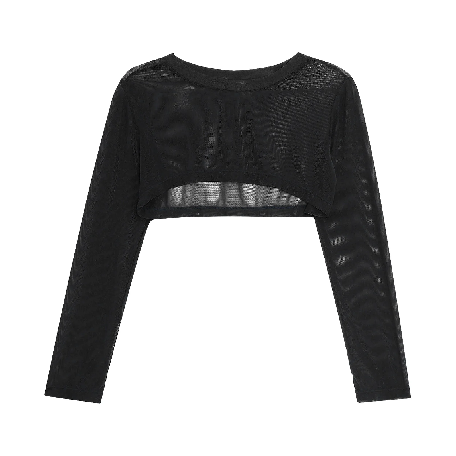 Tops de natación para niños y niñas, traje de baño de malla, Top corto de manga larga, protección solar, Playero - imagen 4