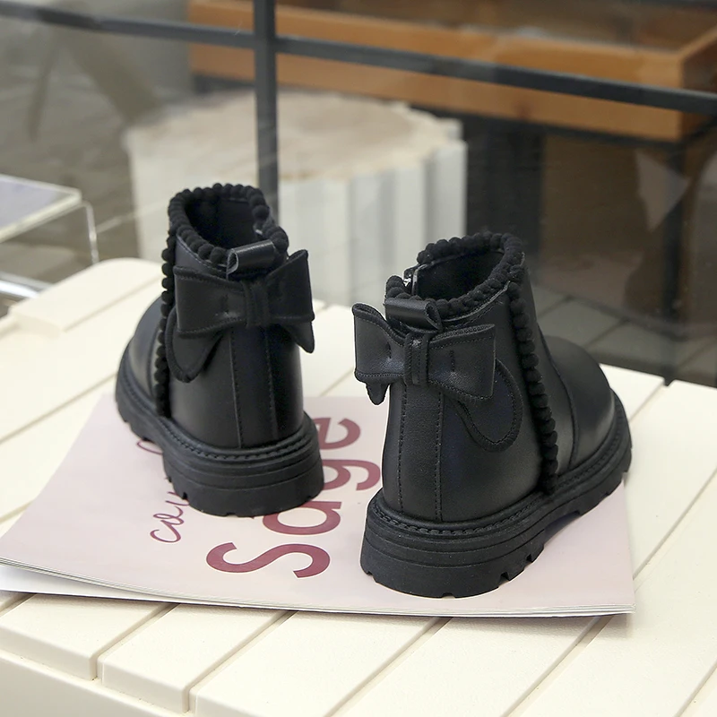 Botas de nieve para niñas con suela blanda antideslizante para invierno