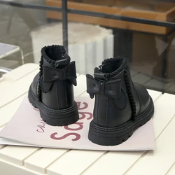 Botas de nieve para niñas con suela blanda antideslizante para invierno