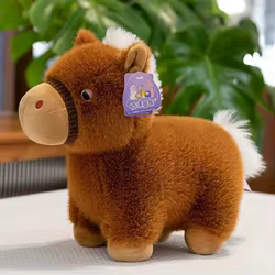 Caballo de peluche suave y esponjoso – Potro decorativo