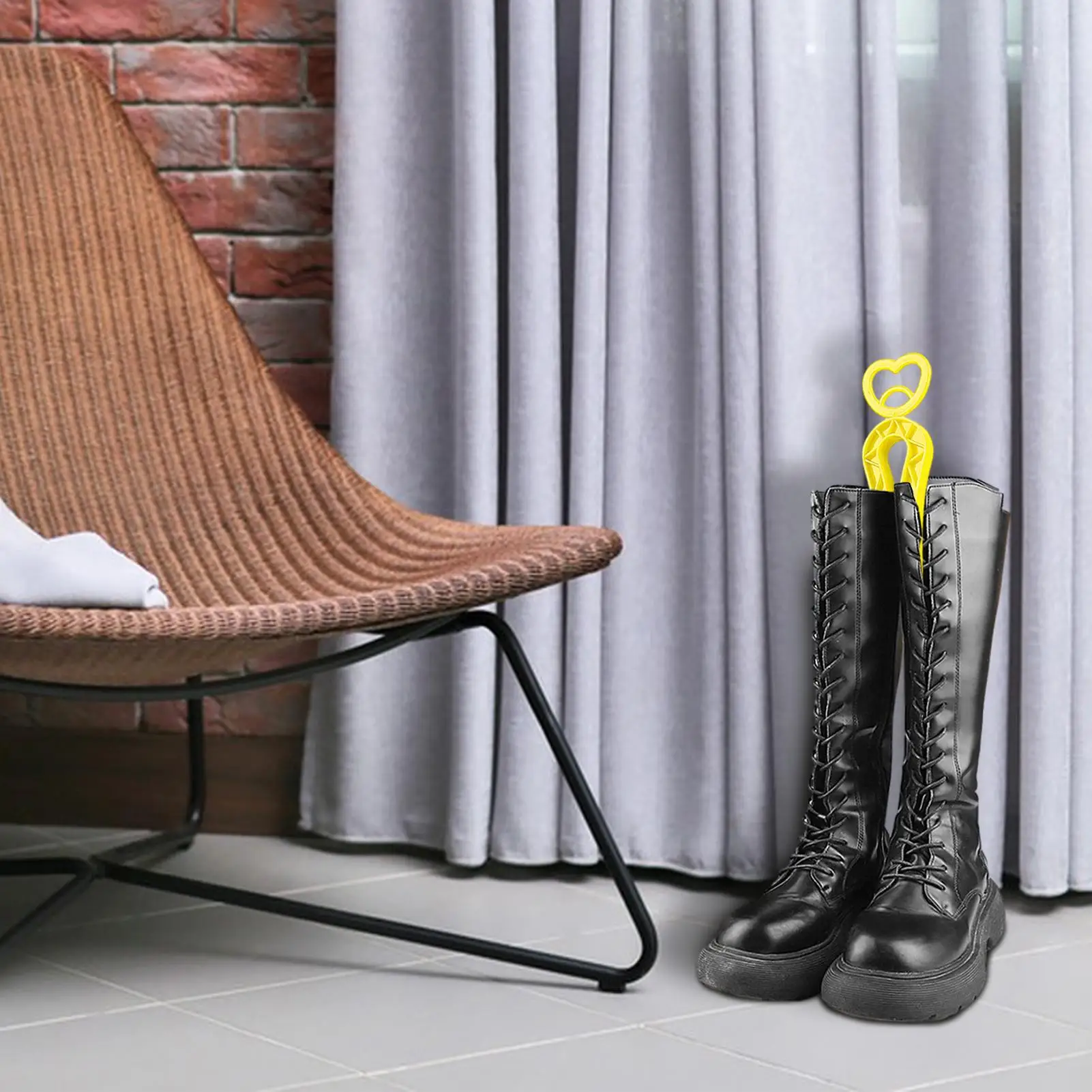 Moldeadores de botas para botas altas, soportes moldeadores de botas para almacenamiento, insertos de soporte con clip, marco de soporte de bota colorido, botas largas de medio alto - imagen 5