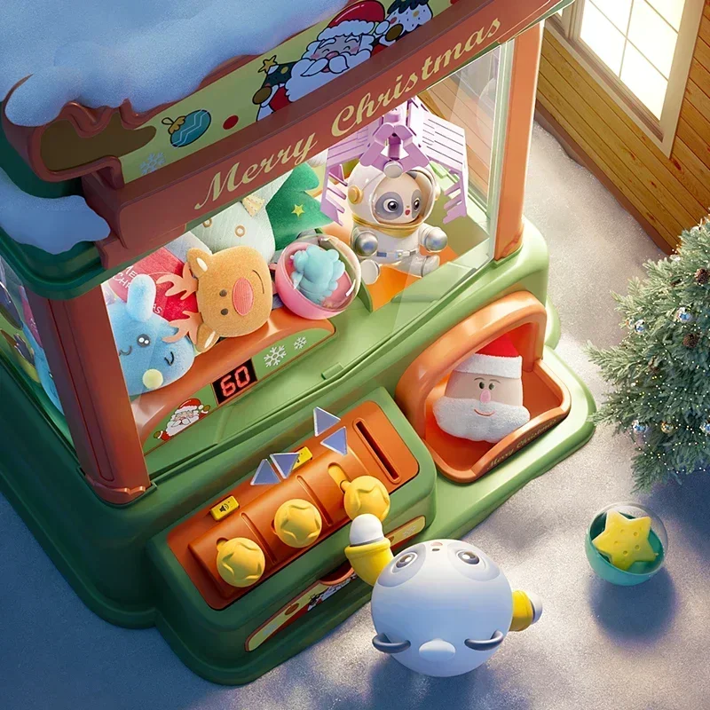 Máquina de garra grande, los mejores regalos de Navidad para niños, juego de cápsulas de Arcade expendedora con premios, máquina de dulces con luces, sonido, Navidad - imagen 5