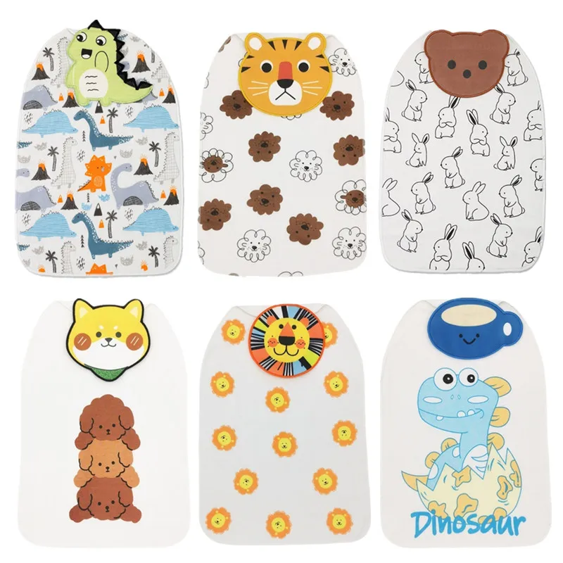 Toallas para bebé de guardería con dibujos animados, toallita suave muy absorbente para niños pequeños, toallas absorbentes para el sudor, paños para eructar, 1 ud. - imagen 2