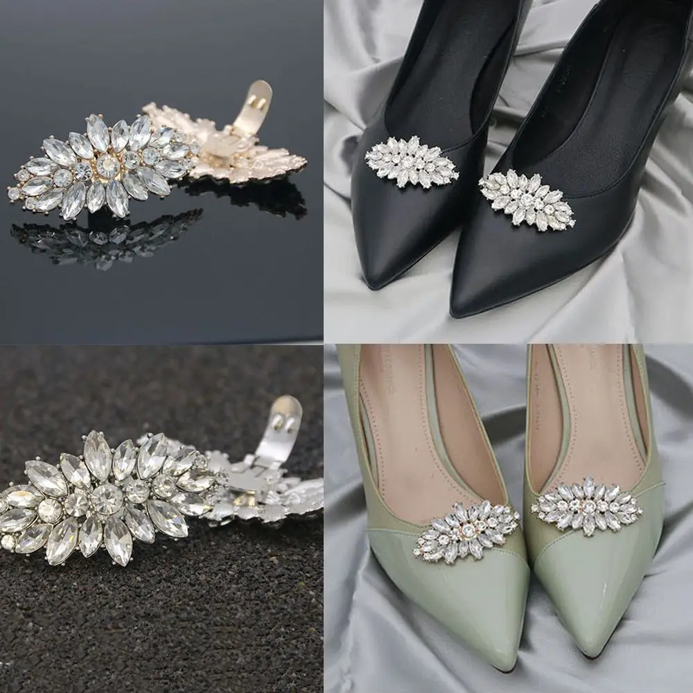 Broche cuadrado con brillantes para zapatos de novia - imagen 5