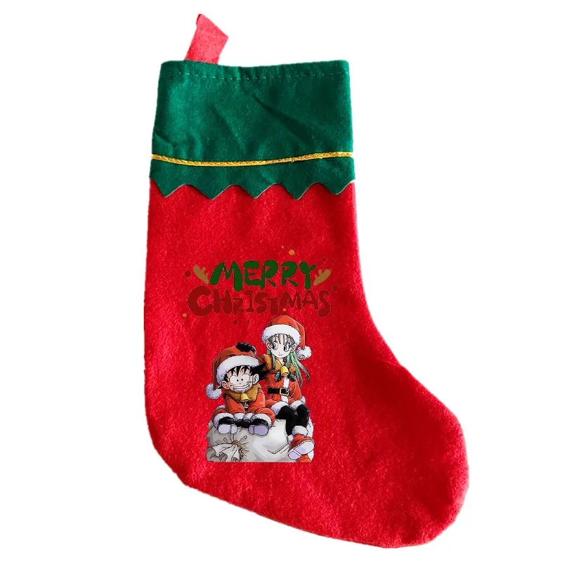 Bola de dragones, medias navideñas, saco de regalo de Goku, bolsa de dulces, decoración navideña para el hogar, calcetín, decoración de árbol de Navidad, regalo periférico - imagen 4