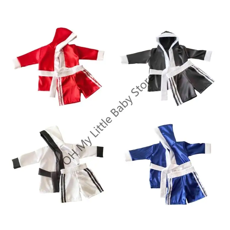 Disfraz boxeo recién nacido M76C para accesorios creativos tela suave 0-6 meses