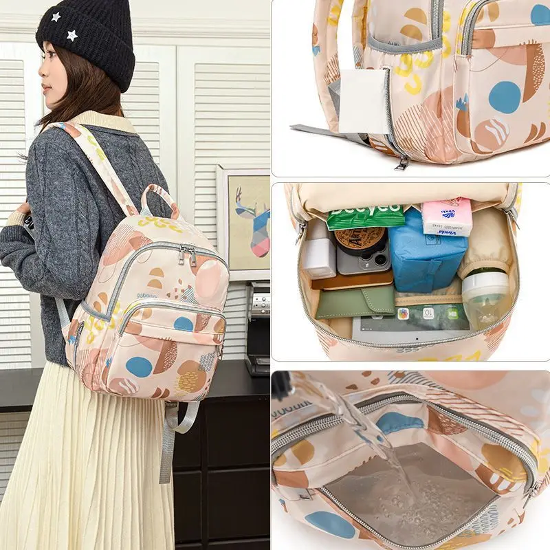 Bolsa de mamá, mochila ligera, mamá joven, multifuncional, nueva moda, bolsa de mamá, madre, bebé, salir - imagen 2