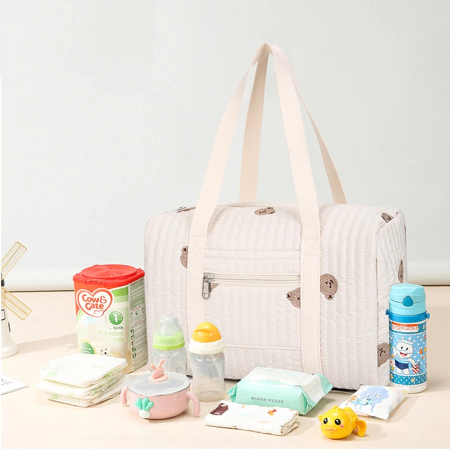 Sac à couches pour maman, sac de maternité pour bébé, organisateur de couches pour poussette, fourre-tout Portable pour bagages, sacoche à langer de voyage - imagen 3